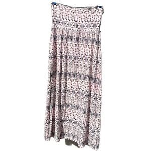 Cynthia Rowley black and pink strapless summer dress Size L
